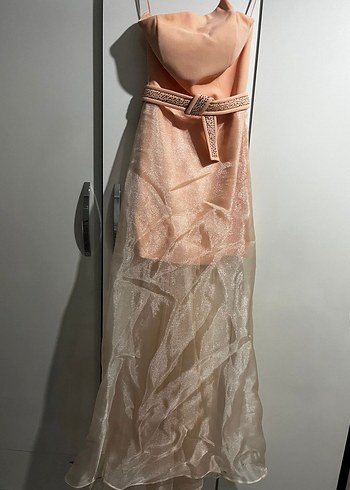 Kavun Rengi Mezuniyet elbisesi - Görsel 3