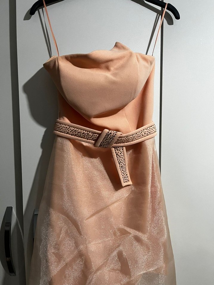 Kavun Rengi Mezuniyet elbisesi - Görsel 2