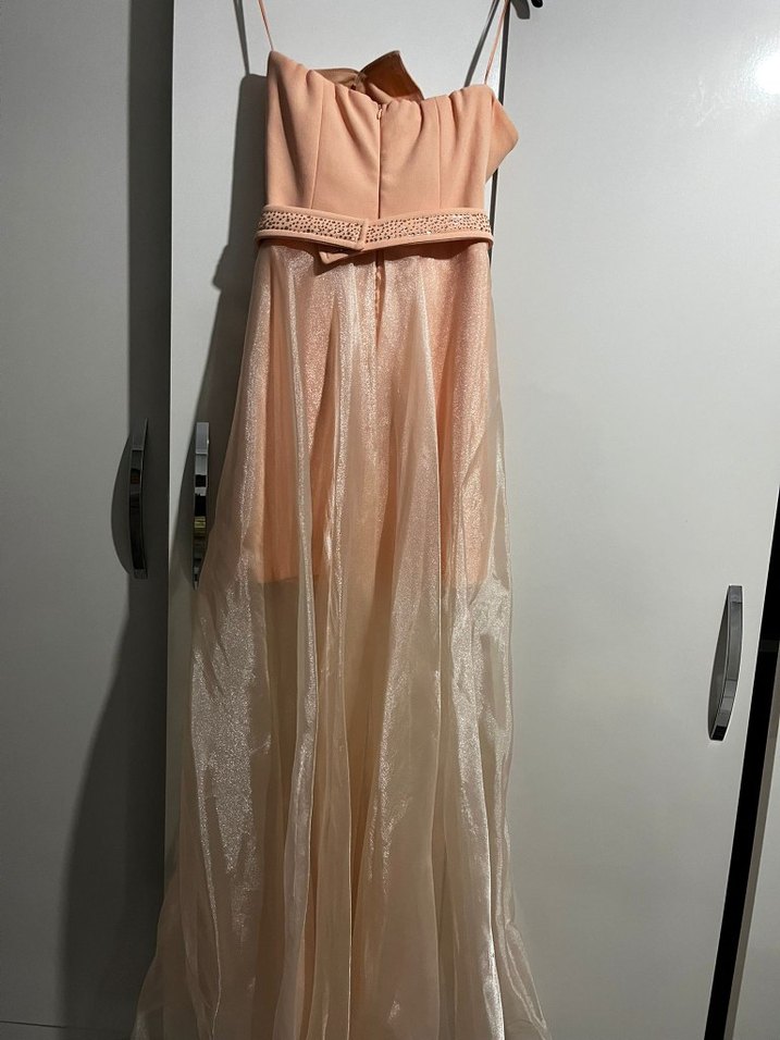 Kavun Rengi Mezuniyet elbisesi - Görsel 5