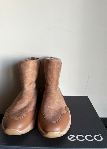 Bej Süet Kadın Dolgu Topuk Botlar - Görsel 2