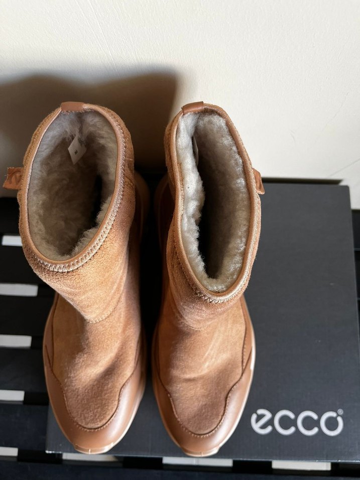 Bej Süet Kadın Dolgu Topuk Botlar - Görsel 5