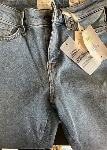 Gri Regular Fit Kadın Denim Pantolon - Görsel 10