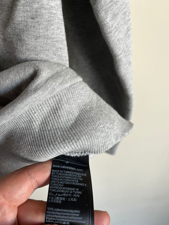 Calvin Klein Gri Kadın Bisiklet Yaka Sweatshirt - Görsel 3