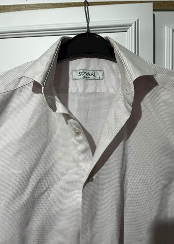 Düğmeli, Uzun Kollu Beyaz Erkek Gömlek - Görsel 2