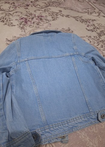 Mavi Düğmeli çocuk Kot Ceket - Görsel 3