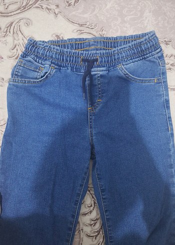 çocuk Mavi Rahat Kesim Denim Pantolon - Görsel 2
