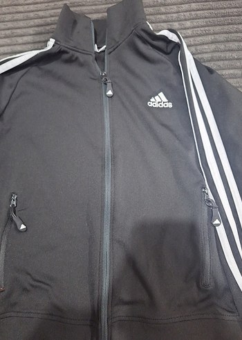 Adidas Gri Fermuarlı Spor Ceket - Görsel 2