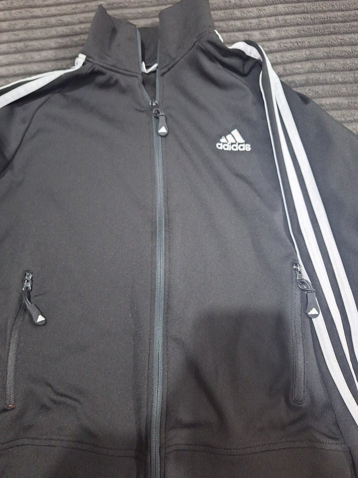 Adidas Gri Fermuarlı Spor Ceket - Görsel 2