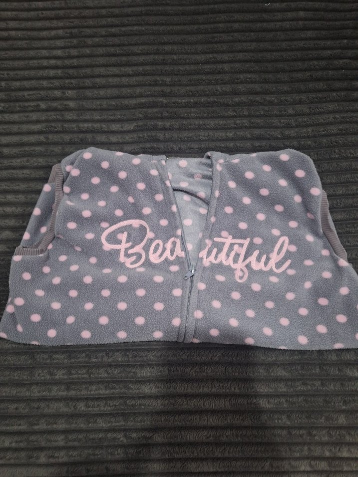 Kız Çocuk Kapüşonlu Fermuarlı Yelek - Görsel 2