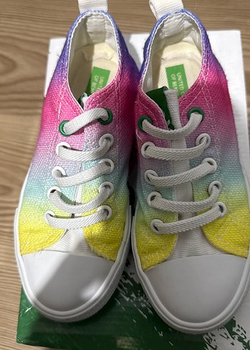 Kız Çocuk Çok Renkli Bağcıklı Sneaker - Görsel 2