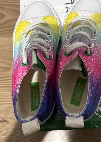 Kız Çocuk Çok Renkli Bağcıklı Sneaker - Görsel 3