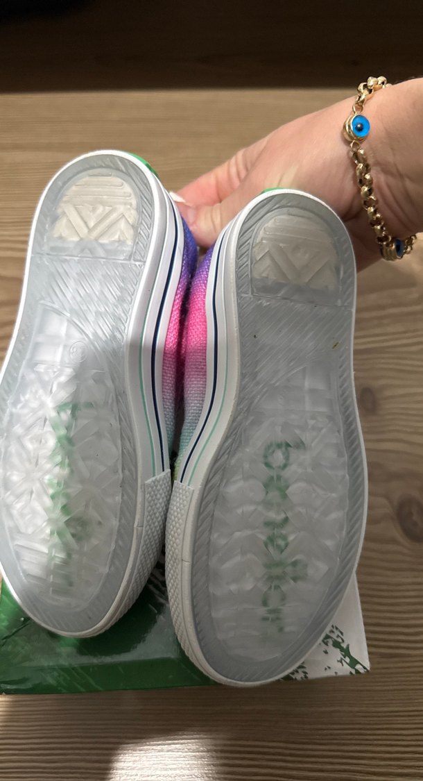 Kız Çocuk Çok Renkli Bağcıklı Sneaker - Görsel 4