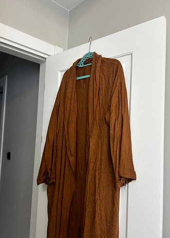 Kahverengi Bohem Tarzı kimono