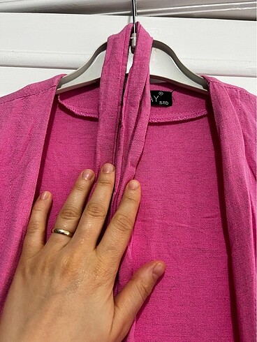 universal Beden Pembe kimono ceket