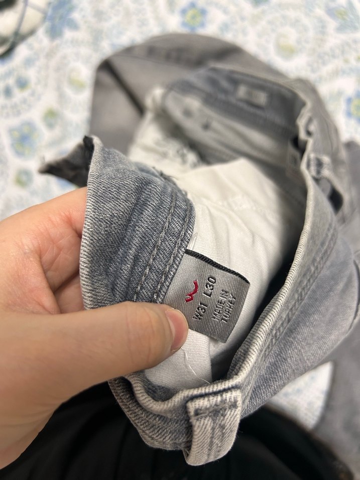 Gri Regular Fit Fermuarlı Denim Erkek Jean - Görsel 4