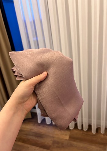 Parlak Haki Keten Kadın Şal - Görsel 5