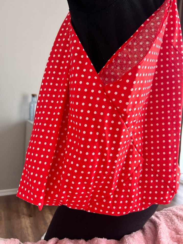 Kırmızı Puantiyeli Fırfırlı Çocuk Şapkası - Görsel 5