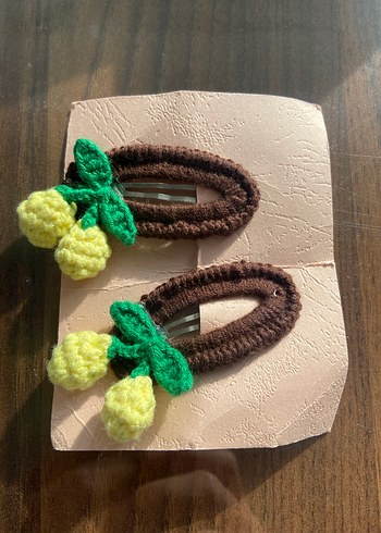 Renkli Örgü Çocuk Toka El Yapımı - Görsel 7