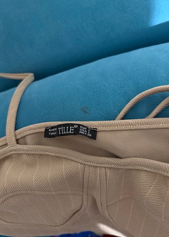 Bej Mini Straplez Atlet Bustiyer - Görsel 3