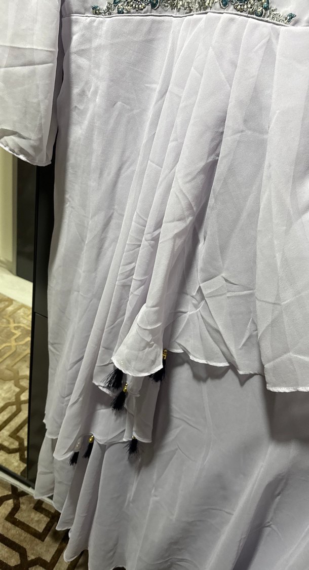 Nakışlı Uzun Bohem Kadın Elbise - Görsel 4