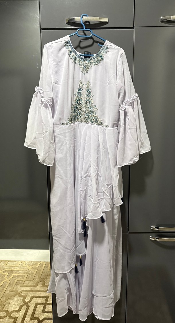 Nakışlı Uzun Bohem Kadın Elbise - Görsel 2