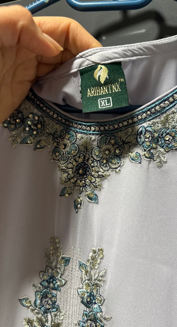 Nakışlı Uzun Bohem Kadın Elbise - Görsel 5