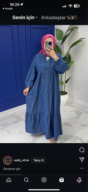 Harika salaş viskon model,tensel kot elbise - Görsel 5