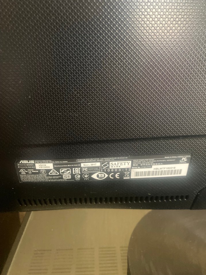 Siyah Asus Monitör - Görsel 3