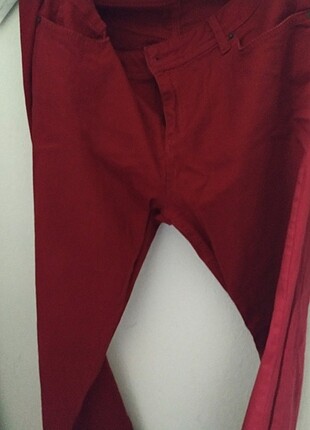 Bol paça kırmızı pantalon