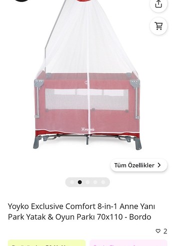 Yoyko Exclusive Comfort 8-in-1 Park Yatak 70x110 - Görsel 2