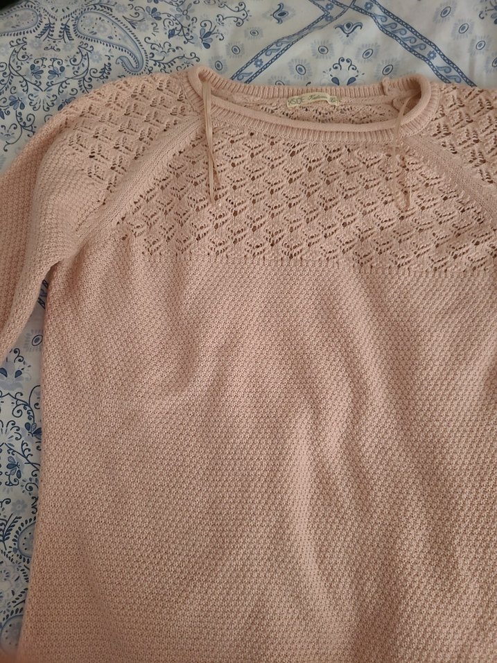 Bej Örgü Kadın Kazak - Görsel 3