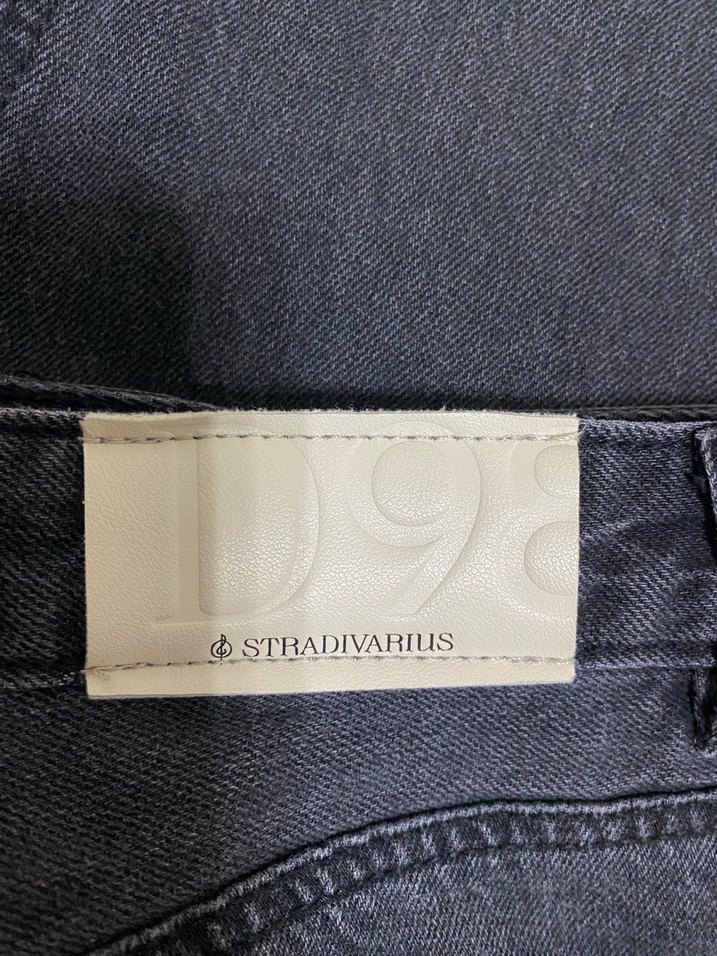 Gri Stradivarius D98 Kadın Jean - Görsel 3