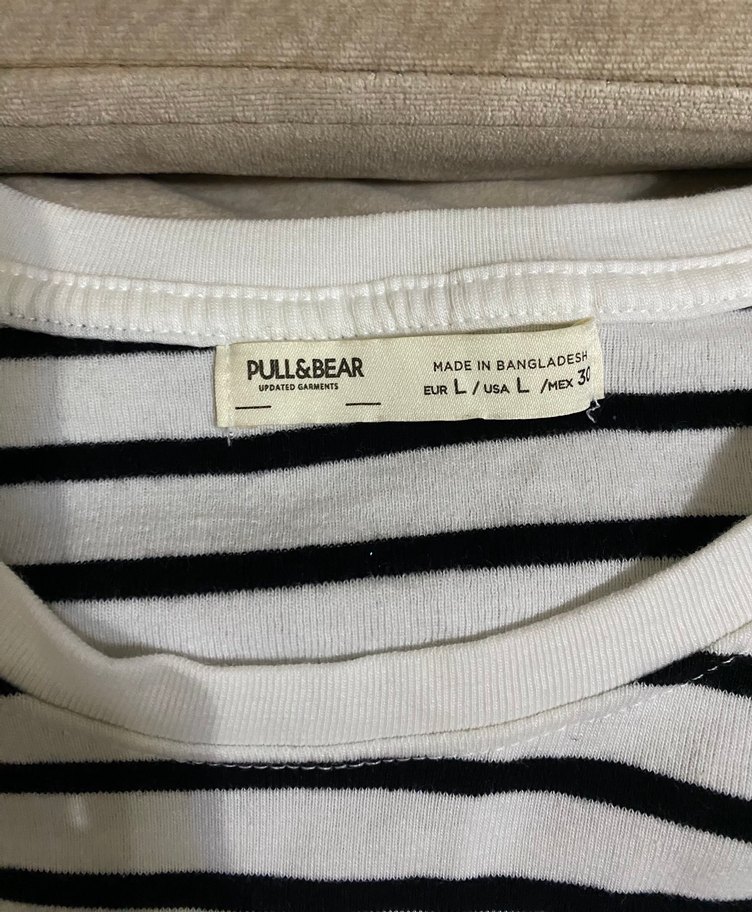 Kadın Pull& Bear Çizgili Triko/Bluz - Görsel 2
