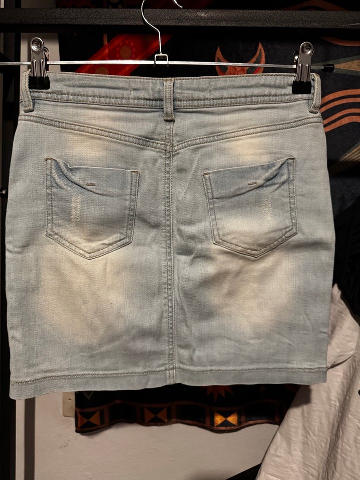 Denim Mini Etek - Görsel 2