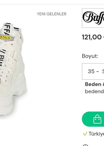 Buffalo Beyaz Deri Bot