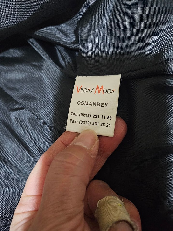 Desenli Gri Kadın Blazer, Düğmeli, Uzun Kollu - Görsel 4