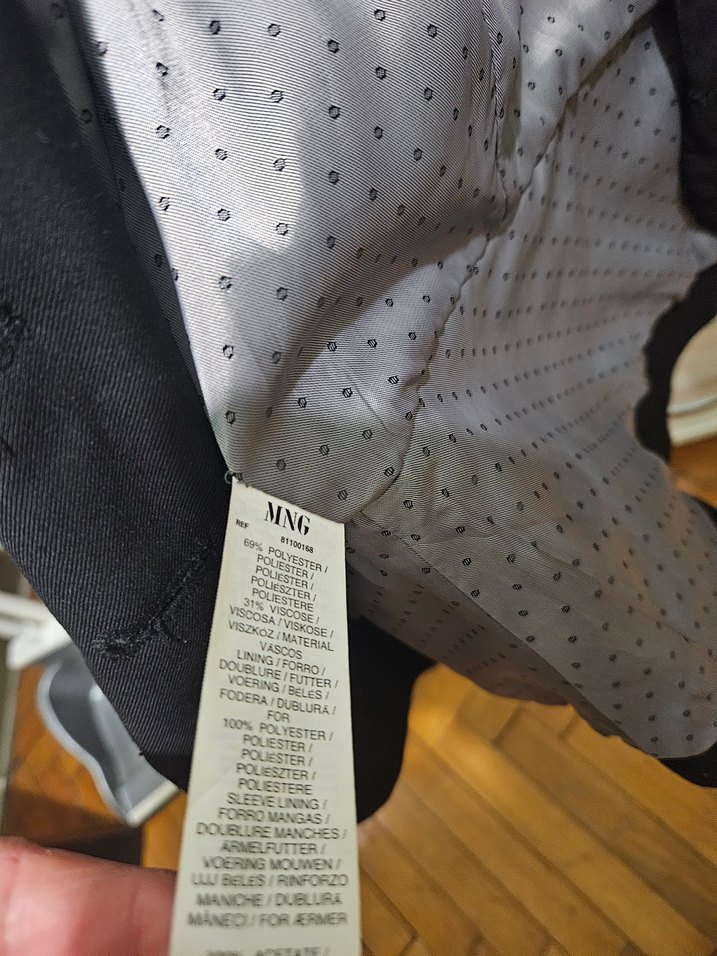 MNG Suit Kadın Ceket - Siyah, Biker Stili - Görsel 4