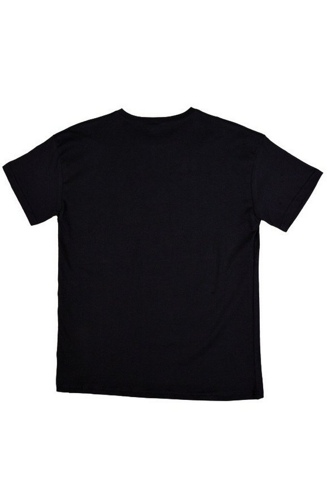 Basic Oversize % 100 Pamuk Siyah Tişört - Görsel 3