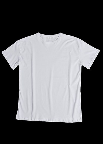 Basic Oversize % 100 Pamuk Beyaz Tişört - Görsel 4