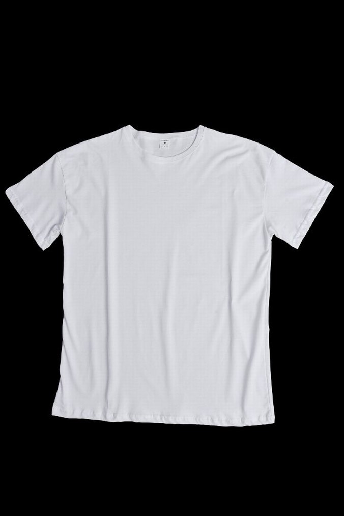 Basic Oversize % 100 Pamuk Beyaz Tişört - Görsel 4