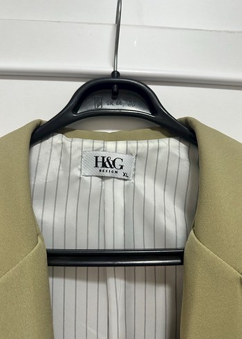 Yeşil  Kadın Ofis Blazeri Düğmeli ceket - Görsel 5