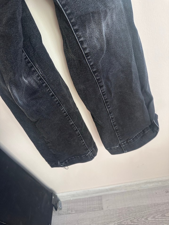 kadın Siyah kot pantolon - Görsel 3