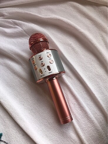bluetooth karaoke mikrofon rose gold