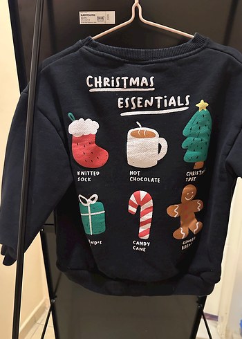 Zara Erkek Çocuk Siyah Baskılı Sweatshirt - Görsel 5