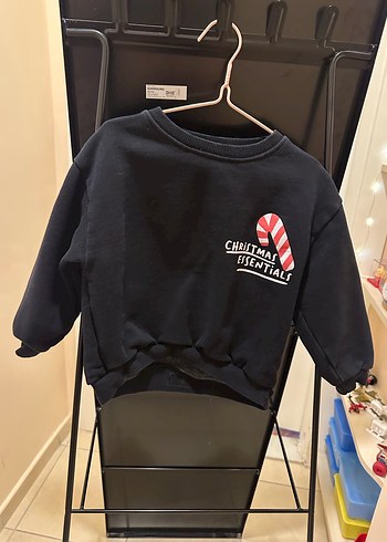 Zara Erkek Çocuk Siyah Baskılı Sweatshirt - Görsel 2