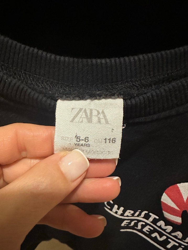 Zara Erkek Çocuk Siyah Baskılı Sweatshirt - Görsel 4