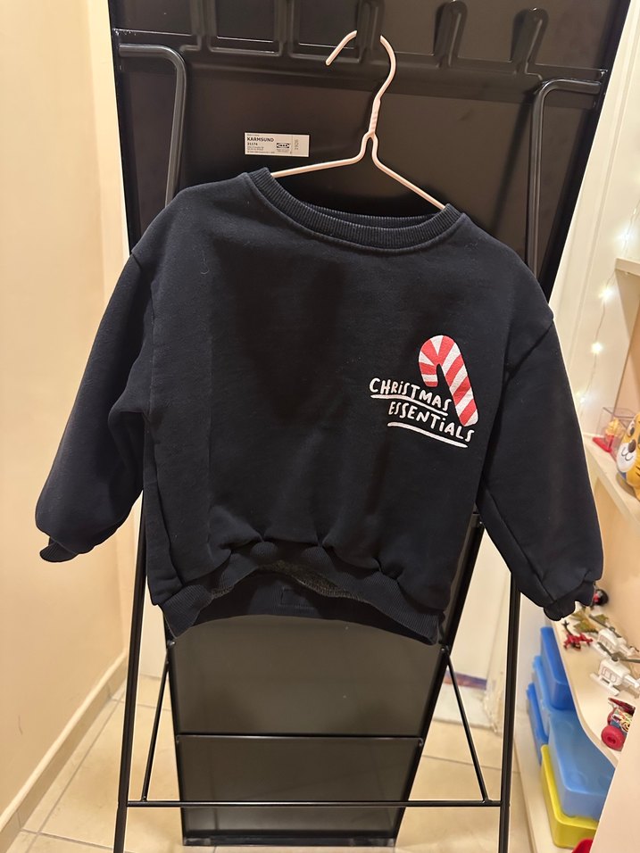 Zara Erkek Çocuk Siyah Baskılı Sweatshirt - Görsel 2