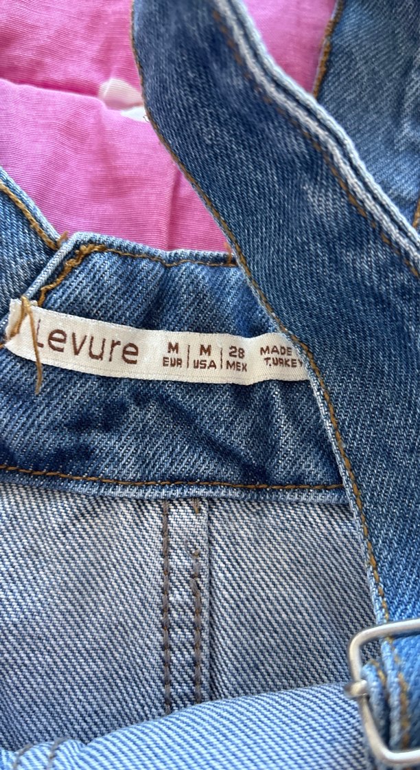 Kızlar için Ayarlanabilir Askılı Denim Salopet - Görsel 2