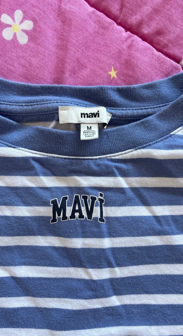 Mavi Çizgili crop - Görsel 2