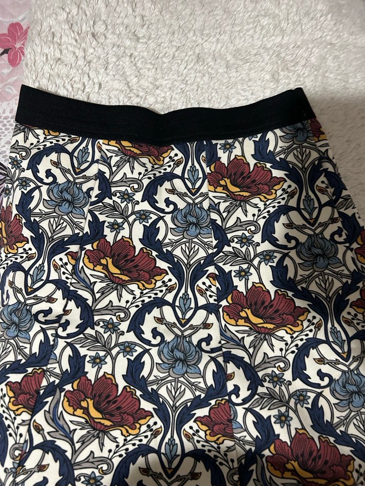 Çiçek Desenli Bohem Etek - Görsel 2